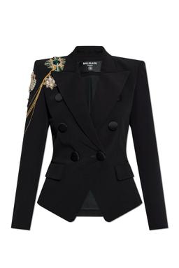 Balmain Blazer With Shimmering Appliqués