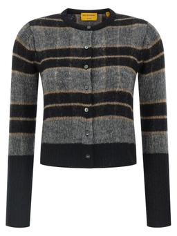 Guest in Residence shadow Plaid Cardigan
