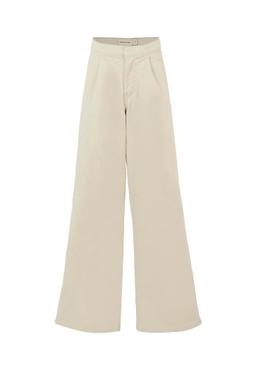 Calvin Klein Beige Trousers For Girl With Logo