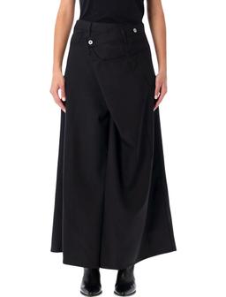 Junya Watanabe Black Asymmetric Long Skirt