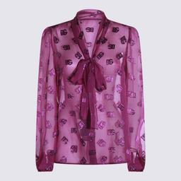 Dolce & Gabbana Violet Silk Shirt