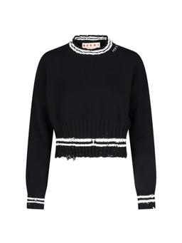 Marni Crop Crew Neck Sweater