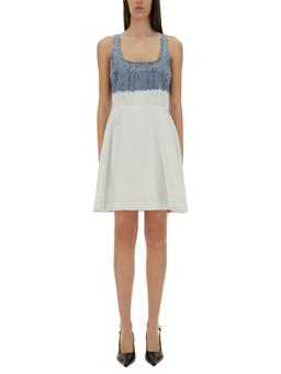 M05CH1N0 Jeans Two-tone Denim Dress
