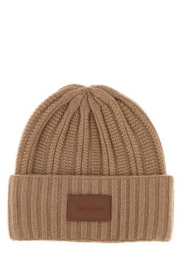 Max Mara Biscuit Cashmere Macbeth Beanie Hat