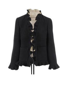 Valentino Silk Blazer With Frontal Knot