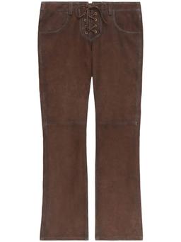 Isabel Marant Vanel Suede Leather Trousers