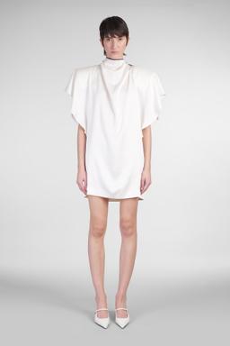 Stella McCartney Mini Dress In Beige Acetate