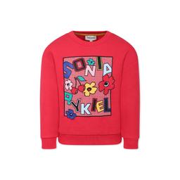 Rykiel Enfant Fuchsia Sweatshirt For Girl With Logo