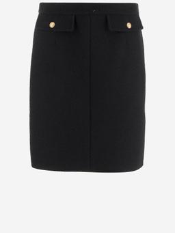 Chloé Bouclé Wool Knee-length Skirt