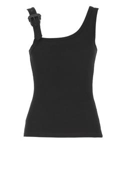 Versace Jeans Couture Buckle-embellished Ribbed Tank Top
