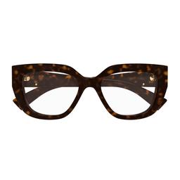 Gucci Eyewear Gucci Gg1847o Linea Emblem 004 Havana Glasses