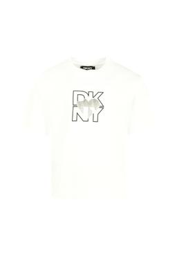 DKNY White T-shirt For Girl With Logo