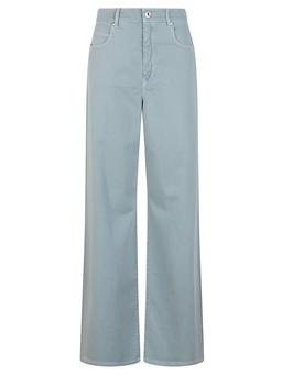 Weekend Max Mara Medina Logo Patch Wide Leg Trousers
