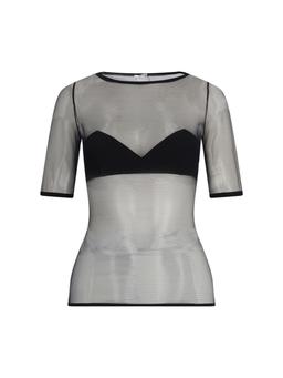 Nensi Dojaka Semi-transparent Top