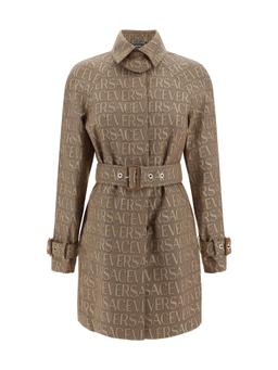 Versace Cotton Blend Trench Coat