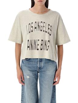 Anine Bing Johnny Cropped T-shirt