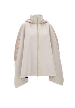 Herno Draped Hooded Asymmetric Hem Coat