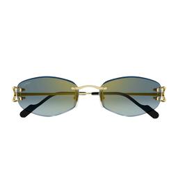 Cartier Eyewear Cartier Ct0467s Décor C Classique 003 Gold Green Sunglasses