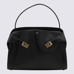 Ferragamo Black Leather Hug M Shoulder Bag