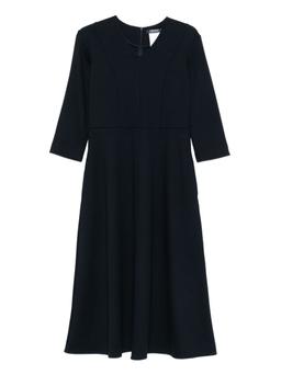'S Max Mara's Max Mara Navy Blue Flared Dress