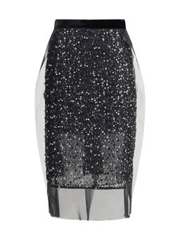 Sacai Sequin Embroidery Skirt