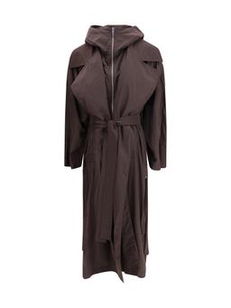 SportMax Oversized Barba Trench Coat In Taffeta