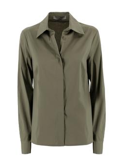 D. Exterior Sage Green Cotton Shirt