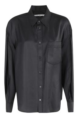 Alexander Wang Button Up Shirt W Slashed Sleeve