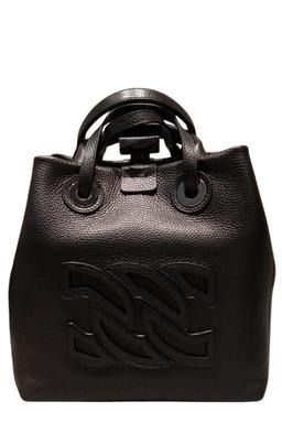 Casadei Logo Patch Top Handle Bag