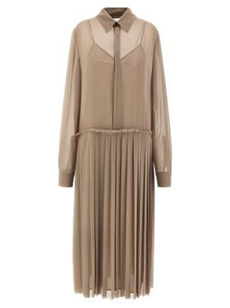 Ami Alexandre Mattiussi pleated Midi Dress