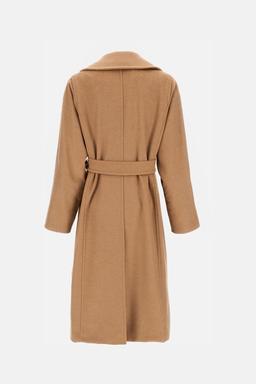 Max Mara Manuela Camel Sable Long Robe Coat