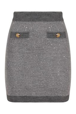 Elisabetta Franchi Gonna In Maglia Con Paillettes Traducendo Dallitaliano Allinglese Diventa: sweater With Sequins.