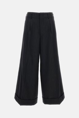 Comme des Garçons Pinstripe Cuffed Trousers