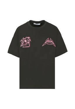 MSGM Black T-shirt For Girl With Logo Print