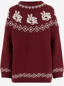Magda Butrym Wool Sweater With Floral Pattern