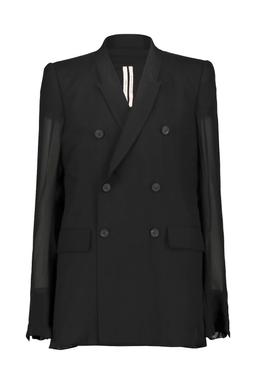 Rick Owens Jmf Double-breasted Silk Blazer