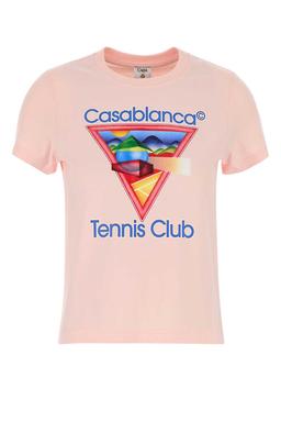 Casablanca Pink Cotton T-shirt