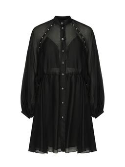 Pinko Cotton And Silk Mini Dress