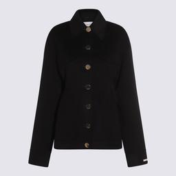 SportMax Black Wool Egeo Coat