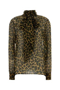 Saint Laurent Printed Silk Blouse