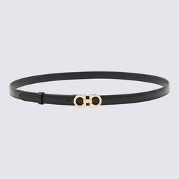 Ferragamo Black Leather Belt