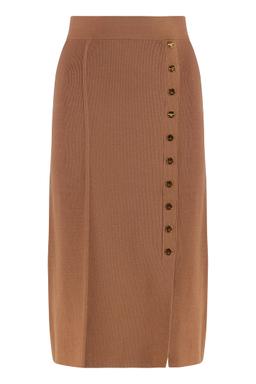 Elisabetta Franchi Gonna Midi In Maglia Traspirante