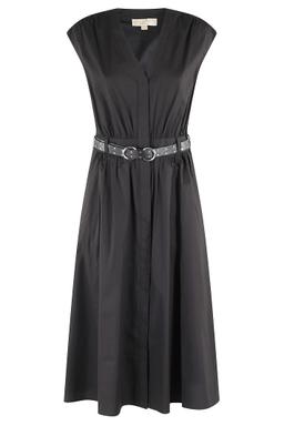 MICHAEL Michael Kors Cotton Popeline Midi Dress Dress
