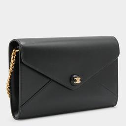 Celine Black Leather Wallet