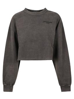 Alexander Wang Cropped Sweatshirt With Logo