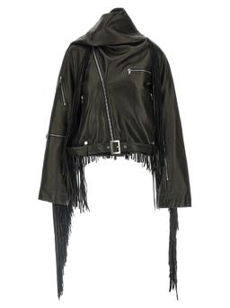 Rick Owens cropped Scarf Flight Jacket
