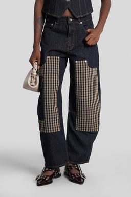 Ganni Jeans In Blue Cotton