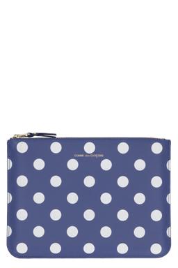 Comme des Garçons Wallet Printed Leather Flat Pouch