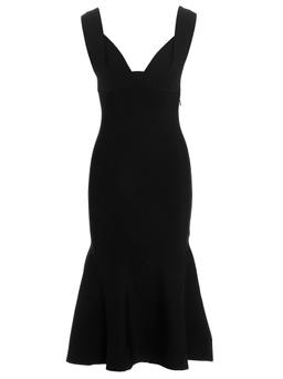 Roland Mouret Stretch Knit Midi Dress