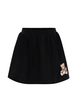 Moschino Black Skirt For Girl With Teddy Bear